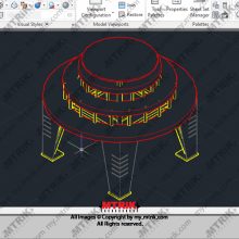 سه بعدی طراحی آلاچیق کد 44651