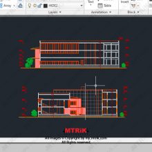سه بعدی ساختمان آموزشی