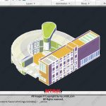 سه بعدی ساختمان آموزشی