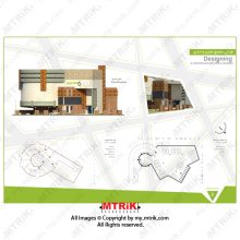 پروژه طراحی مجتمع تجاری و اداری کد 44396