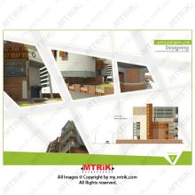 پروژه طراحی مجتمع تجاری و اداری کد 44396