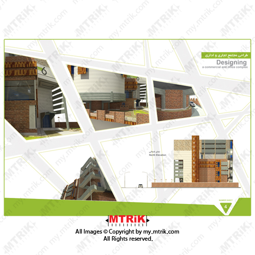 پروژه طراحی مجتمع تجاری و اداری کد 44396