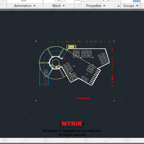 پروژه طراحی مجتمع تجاری و اداری کد 44396