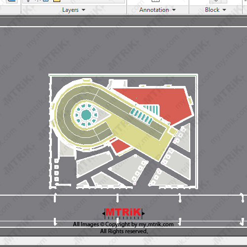 طراحی مجتمع تجاری و اداری کد 44414