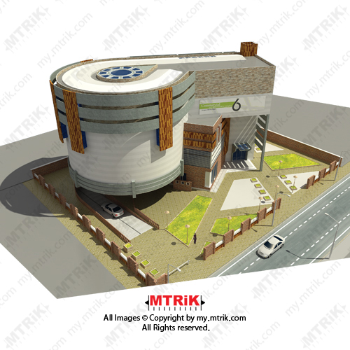 طراحی مجتمع تجاری و اداری کد 44414