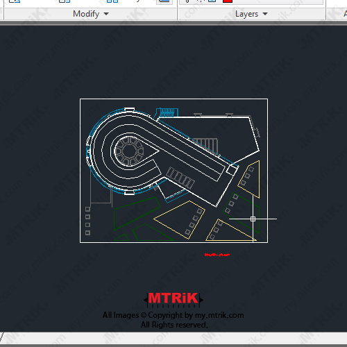 طراحی مجتمع تجاری و اداری کد 44414