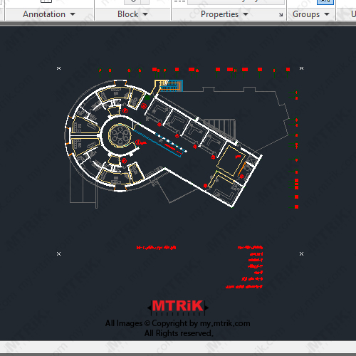 طراحی مجتمع تجاری و اداری کد 44414