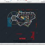 پلان مجتمع تجاری و اداری کد 44450