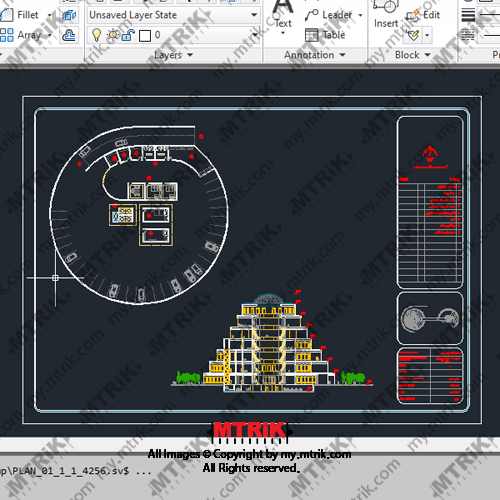 پروژه دانشجویی طراحی هتل کد 44505