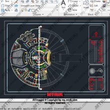 فایل دوبعدی طراحی هتل کد 44545