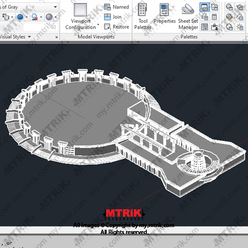 کانسپت مجموعه فرهنگی کد 44626
