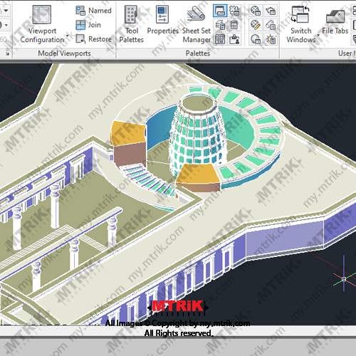 کانسپت مجموعه فرهنگی کد 44626