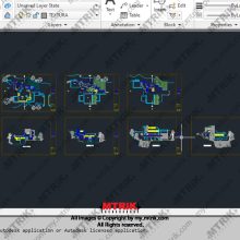 سه بعدی و پلان خانه آبشار کد 44658