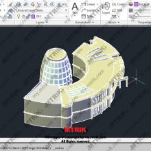 طراحی ساختمان فرهنگی کد 44666