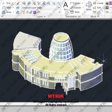 طراحی ساختمان فرهنگی کد 44666