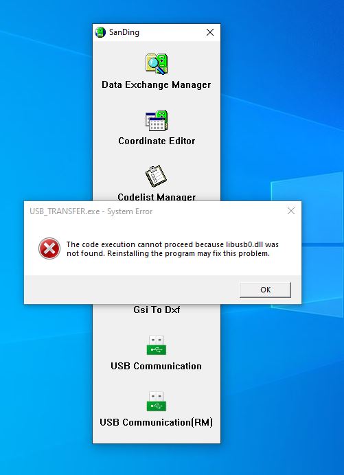 فایل رفع خطای نرم افزار SanDing PC Tool