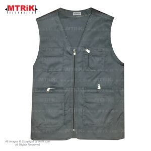 جلیقه خبرنگاری طوسی مدل CE-VEST